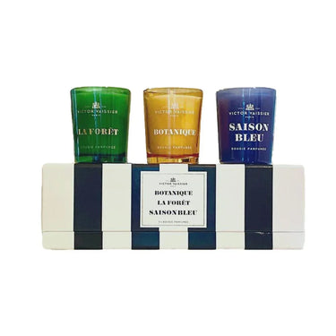 Mini geurkaarsen set (Botanique, La Forêt, Saison Bleu) - Skin / Scent